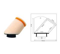 TWIN AIR Air Filter Cilindrical 45° Ø28mm - 158977