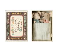 Twin baby mice in their box Multicoloured one size