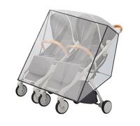 Twin Baby Strollers Guard, Clear PVC Sleeve, Left and Right seat, B | Clear PVC Protections, Full Protections, Weather Proof, Portable Protective Sleeve, for Infants Pushchairs