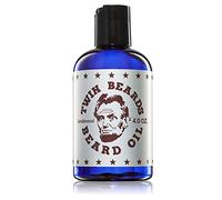 Twin Beards Sandalwood Natural Beard Oil for Men | Vitamin E for Healthy Skin Care | Conditions for a Soft & Full Beard | Sandalwood & Jojoba Oil | 120 ml