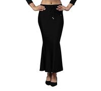Twin Birds Women Microfiber Saree Shapewear Petticoat Waist Trimmer Thigh Slimmer-S TO 3XL, Black Pearl, XXXL