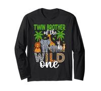Twin Brother of The Wild One Jungle Safari Animal Long Sleeve T-Shirt