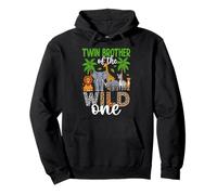 Twin Brother of the Wild One Jungle Safari Animal Pullover Hoodie
