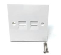 Twin BT Master Telephone Flush Mounting PSTN IDC Wall Double Socket (4/1A)
