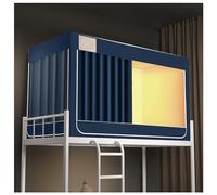 Twin Bunk Bed Canopy Tent 4 Corner Post Bed ain with Blackout Fabric for Privacy Ideal for Dorm & Kids' Rooms Easy to Install Bed Canopy e
