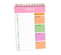 Twin Coil Binding Daily Planner 104 Page Lined 5.5x8.66Inch Academic Journal Writing Paper Notebook for Men Wmen Student Goal Planner