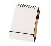 Twin Coil Binding Notebook 50 Sheets Unruled 3X4.5Inch Pocket Size Notepads Elastic Strap Closure for Daily Note Taking Student Notebook Portable