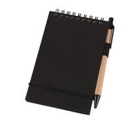 Twin Coil Binding Notebook 50 Sheets Unruled 3X4.5Inch Pocket Size Notepads Elastic Strap Closure for Daily Note Taking Student Notebook Portable