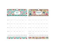 Twin Coil Binding Wall Calendar 2026-2027 Monthly Calendar with Holiday Highlight Lined Note Space for Business and Households Daily Weeking Planning Paper