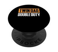Twin Dad Double Duty Father's Day Daddy PopSockets Adhesive PopGrip