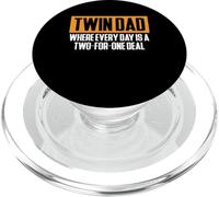 Twin Dad Every Day Is A Two-For-One Deal PopSockets PopGrip for MagSafe