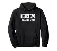Twin Dad Twice The Chaos Father Of Twins Pullover Hoodie