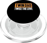 Twin Dad Twice The Love Father Of Twins PopSockets PopGrip for MagSafe