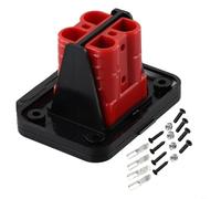 Twin Dual Flush Mount Bracket Offering Compatibility with Various Wire Diameters and Electrical Systems (Red)