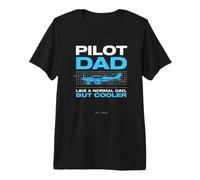 Twin Engine Prop Plane Quote for A Cool Normal Pilot Papa Premium T-Shirt