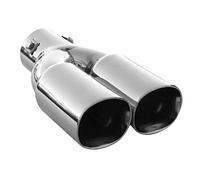 Twin Exhaust Tip Universal Double Performance Sport Muffler Tail Trim End Pipe Stainless Steel Car Chrome