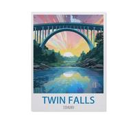 Twin Falls, Idaho,Puzzles 1000 Teile für Erwachsene, Klassische Puzzle Kinder Puzzle Herausfordernde Und Schwierige Rätsel für Erwachsene Und Jugendliche(38x26cm)-CM14
