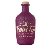 Twin Fin Black Cherry Rum | Caribbean Rum Blended in Cornwall | Cherry Notes & Decadent Almond | Pair with Cola | Summer Cocktails | 38% vol | 70cl
