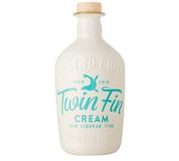Twin Fin Cream Liqueur | 17% abv | 70 orn in the Caribbean, blended in Cornwall, Best enjoyed neat, Smooth Vanilla, Silky White Chocolate