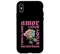 Twin Flame Connection Graphic Case for iPhone X/XS