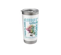 Twin Flame Connection Graphic Stainless Steel Insulated Tumbler
