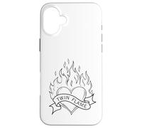 Twin Flame Firey Flaming Heart Lover Soulmate Manifest SP Case for iPhone 16 Plus
