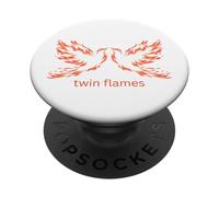 Twin Flames Firey Phoenix Divine Soulmates SP Karmic Love PopSockets Adhesive PopGrip