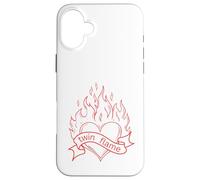 Twin Flames Flaming Heart Soulmate Manifest Specific Person Case for iPhone 16 Plus