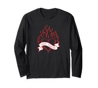 Twin Flames Flaming Heart Soulmate Manifest Specific Person Long Sleeve T-Shirt