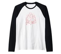 Twin Flames Flaming Heart Soulmate Manifest Specific Person Raglan Baseball Tee