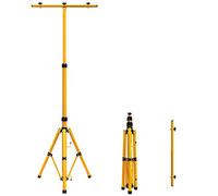 Twin Floodlight Tripod Stand for Job Site Lighting 2 Mount Retractable Frame TRI02