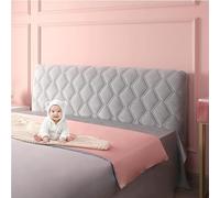 Twin Full Queen King Size Velvet Bed Headboard Cover,Quilted Soft Dustproof Design, Protector For Headboard, Perfect For Dormitory Bedroom Decoration(Light Gray,220cm(86"))