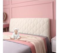 Twin Full Queen King Size Velvet Bed Headboard Cover,Quilted Soft Dustproof Design, Protector For Headboard, Perfect For Dormitory Bedroom Decoration(Beige,160cm(63"))