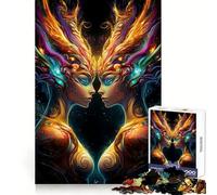 Twin Goddesses of Light 1000 Piece Jigsaw Puzzles for Adults Jigsaw Mind Training Gentle Pastime Laser Cut Meaningful Gift (50x75cm)