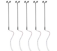 Twin LED Model Train Lights 5pcs OO Gauge Yard Flood Light 1:76 Scale White Beam for Miniature Scenes