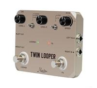 Twin Looper Electric Guitar Effect Pedal for Experimental Performances, Reverse Looping, Undoredo