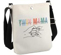Twin Mama Gift Mom of Twins Gift Makeup Bag Mommy to Be Gift New Mom Travel Pouch Mothers Day Gift from Twins (Twin Mama CB EU)
