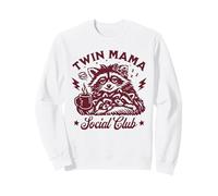 Twin Mama Social Club Raccoon Retro Sweatshirt