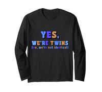 Twin Matching Brother Sister Twins Siblings Fraternal Gifts Long Sleeve T-Shirt