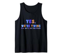 Twin Matching Brother Sister Twins Siblings Fraternal Gifts Tank Top