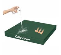 Twin Mattress Cover Waterproof Washable with Zipper, Twin Size Outdoor Patio Daybed Cushion Covers Fitted Sheet Slipcover, For Swings, Car Mats, Floor Mats, Only Cover,Green,90x200x15cm