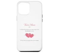 Twin Mom Definition mothers day Two Miracles Double Love Case for iPhone 12 Pro Max