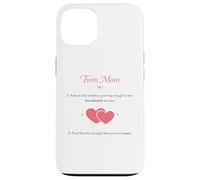 Twin Mom Definition mothers day Two Miracles Double Love Case for iPhone 13