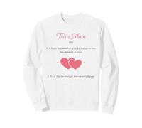 Twin Mom Definition mothers day Two Miracles Double Love Sweatshirt