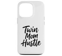 Twin Mom Hustle Funny Parenting Saying Design Case for iPhone 13 Pro
