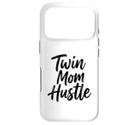 Twin Mom Hustle Funny Parenting Saying Design Case for iPhone 17 Pro