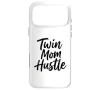 Twin Mom Hustle Funny Parenting Saying Design Case for iPhone 17 Pro Max