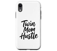 Twin Mom Hustle Funny Parenting Saying Design Case for iPhone XR