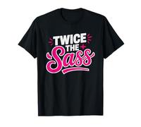 Twin Mom Twice Love Sass Mama T-Shirt