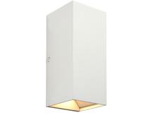 Twin Outdoor Rectangular Wall Light - 2 x 5.5W CCT LED - Matt White
